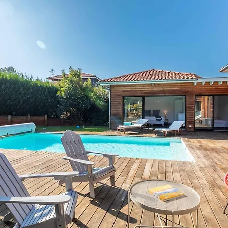D'exception Pour 10 Pers Avec Piscine Chauffee Et Parking Prive A - Fr-1-791-28 Villa Labenne
